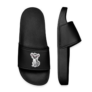 lémurien - Claquettes enfant - noir - Devant