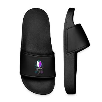 Antimatter Kitten - Kids’ Pool Sliders - black - Front