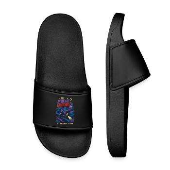 Mysterious Midnight Gardeners - Kids’ Pool Sliders - black - Front