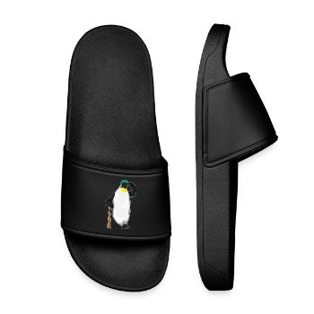 Penguin Baseball Baseball Bats - Kids’ Pool Sliders - black - Front