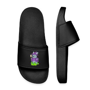 Balai Sorcière Lapin - Claquettes enfant - noir - Devant