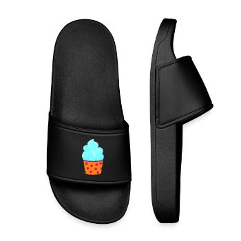 Glace Glace Tasse à Glace Dots Muffin Dots Sweet - Claquettes enfant - noir - Devant