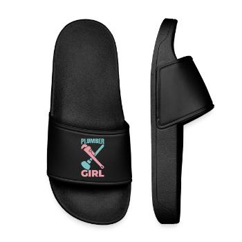 Plombière Fille - Claquettes enfant - noir - Devant