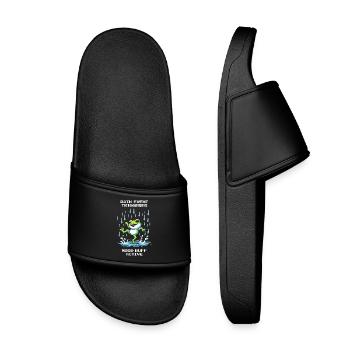 Regen-Event – Stimmungsbuff aktiv | Frosch - Claquettes enfant - noir - Devant