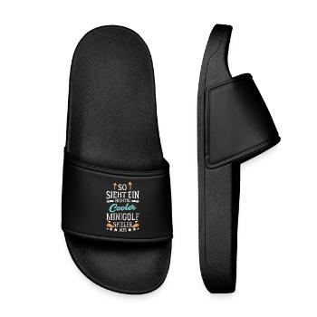 So sieht ein richtig cooler Minigolfspieler aus  - Kids’ Pool Sliders - black - Front