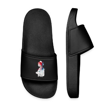 Infirmière Aquarelle Stéthoscope Infirmière - Claquettes enfant - noir - Devant