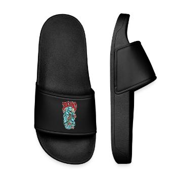 Demons - Kids’ Pool Sliders - black - Front