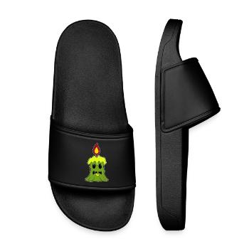 Bougie Halloween - Claquettes enfant - noir - Devant
