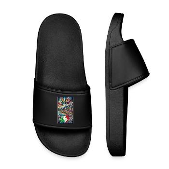 Design de voyage en Sicile et en Italie - Claquettes enfant - noir - Devant