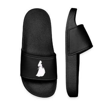 Royal Princess Silhouette - Kids’ Pool Sliders - black - Front