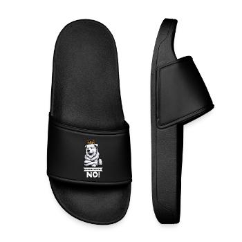 Avant de demander Berger Blanc Berger Berger - Claquettes enfant - noir - Devant