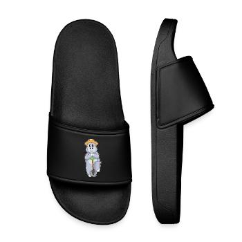Ferme de pellets d’éleveur d’hippopotames - Claquettes enfant - noir - Devant