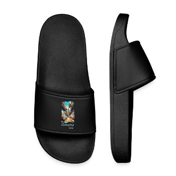 Camagüey Kuba Städtereisen Design - Kinder Badelatschen - Schwarz - Vorne