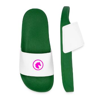 Chevaux - Claquettes enfant - vert foncé - Devant