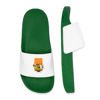 Breakdance B-Boy Streetdance Design Hip Hop Danse - Claquettes enfant - vert foncé - Devant