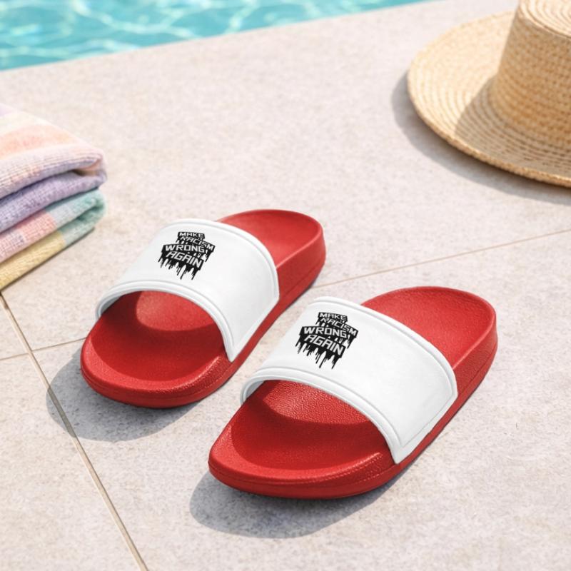 make racism wrong again Kids’ Pool Sliders