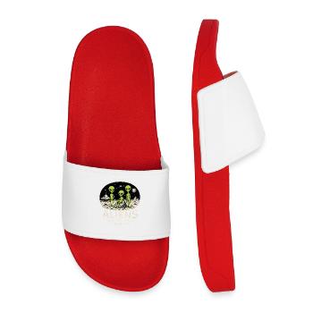 Aliens Don’t Believe in You Either - Kids’ Pool Sliders - red - Front