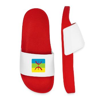 berber flag sticker amazigh ref - Kids’ Pool Sliders - red - Front