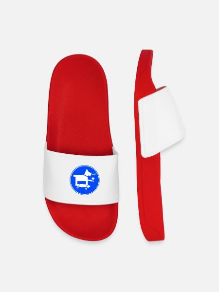 Skateboard Dog - Kids’ Pool Sliders - red