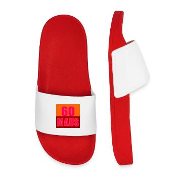 Une souris de soixante ans fête ses 60 ans - Claquettes enfant - rouge - Devant