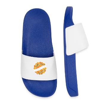 Logo du cercle des oranges de Majorque - Claquettes enfant - bleu roi - Devant