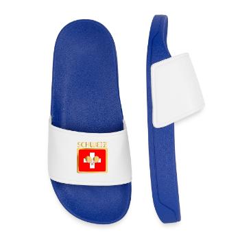 Tennis de table suisse - Claquettes enfant - bleu roi - Devant