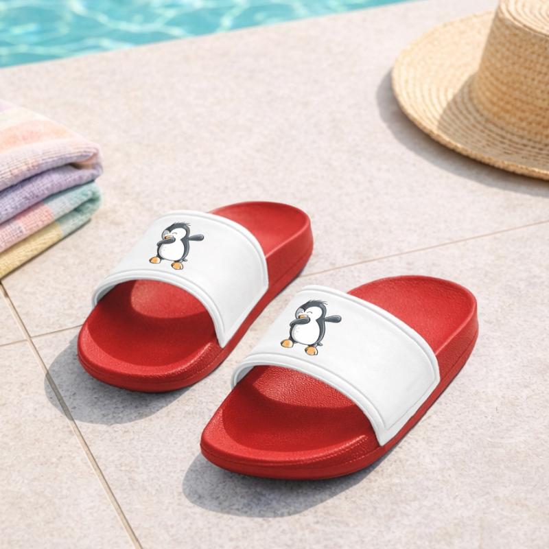 Dab Dance Penguin - Dabbing - Fun Comic - Gift Kids’ Pool Sliders