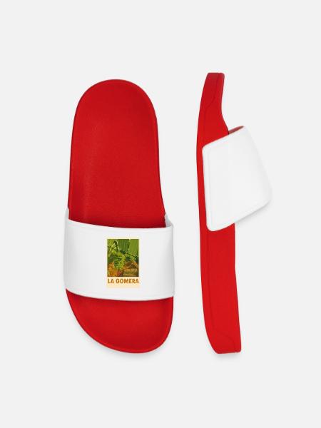 La Gomera Tropical Poster Vintage - Kids’ Pool Sliders - red