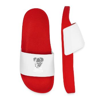 Life is Suffering: Schopenhauer Tee - Kids’ Pool Sliders - red - Front