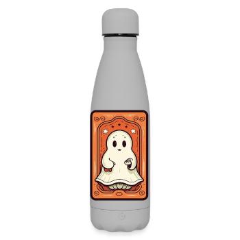 Orange Geist Tarot Karte - Matte Thermosflasche 500 ml - Grau - Vorne