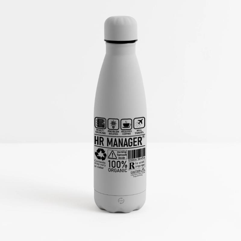 Hr Manager multi tasking problem solving Matte Insulated Water Bottle 500 ml