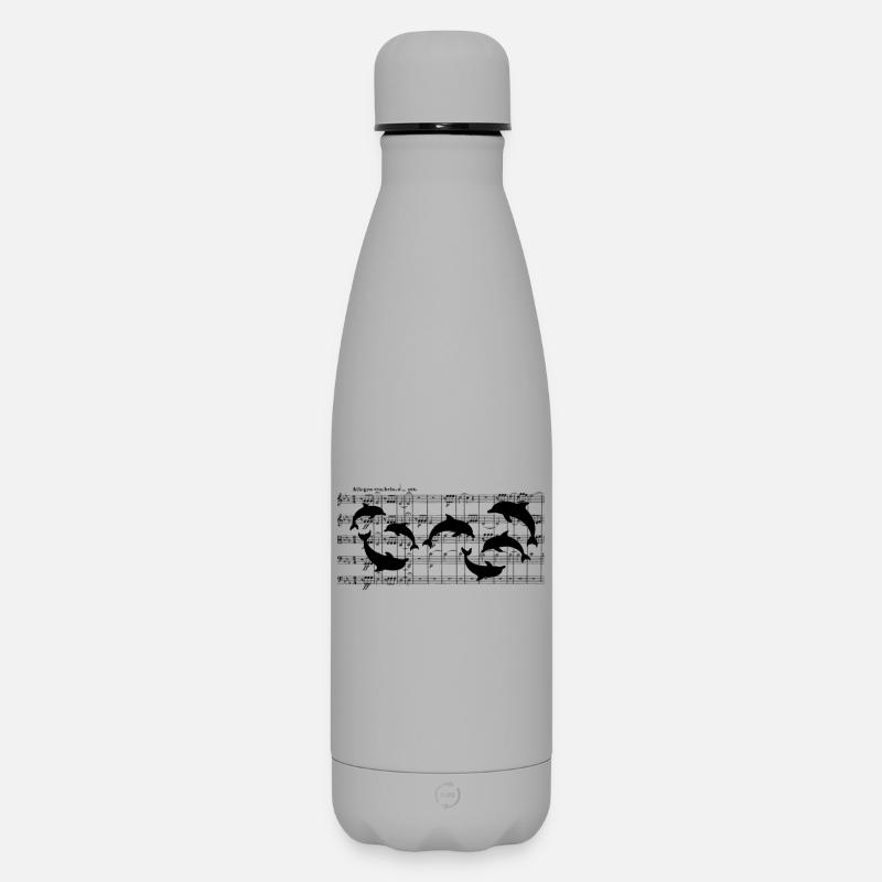Dauphins nageant sur Partition Partition Partition Partition - Bouteille isotherme SOFT TOUCH 500 ml - gris