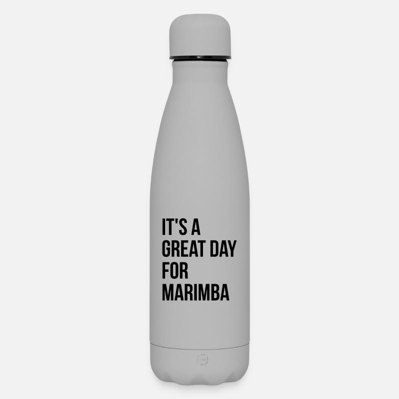 Marimba - Matte Thermosflasche 500 ml - Grau