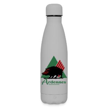 logo emblématique du département des Ardennes - Bouteille isotherme SOFT TOUCH 500 ml - gris - Devant