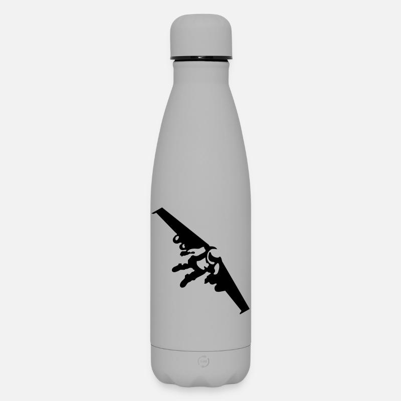 Jetman - Matte Insulated Water Bottle 500 ml - grey