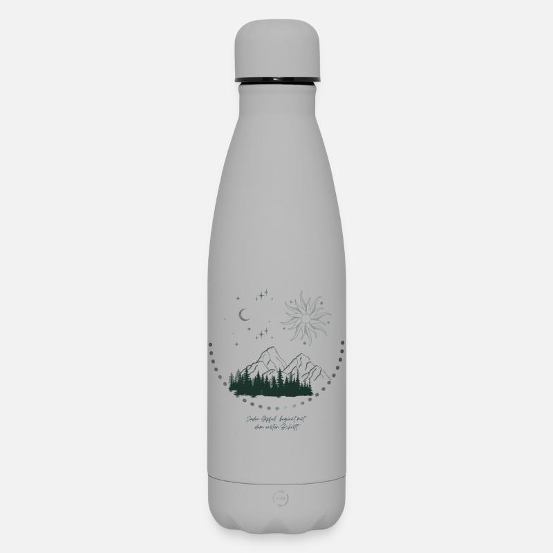 Gipfel - Matte Thermosflasche 500 ml - Grau