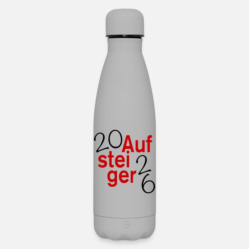 Aufsteiger 2026 Aufstieg - Matte Thermosflasche 500 ml - Grau