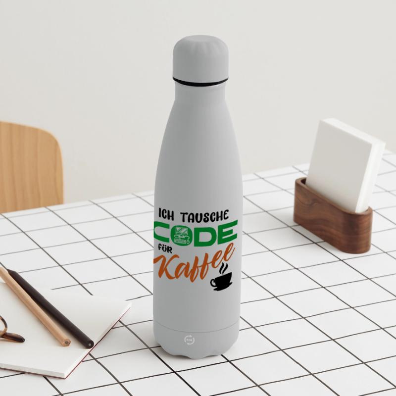 Programmierer Softwareentwickler Developer Code Matte Panorama Thermosflasche 500 ml