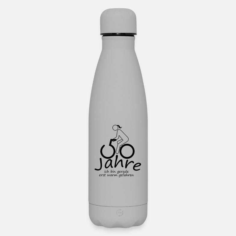 50 ans – premier réchauffement - Bouteille isotherme SOFT TOUCH 500 ml - gris