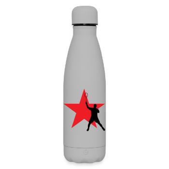 Badminton - Sport - Raquette - Bouteille isotherme SOFT TOUCH 500 ml - gris - Devant