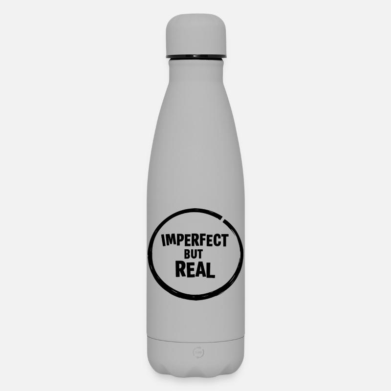 Silhouette de nuit Forme minimale - Bouteille isotherme SOFT TOUCH 500 ml - gris