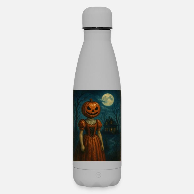 Dame d’horreur d’Halloween - Bouteille isotherme SOFT TOUCH 500 ml - gris