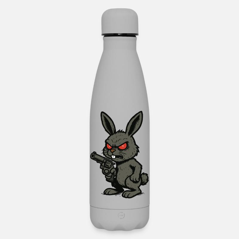 Bad Bunny - Matte Thermosflasche 500 ml - Grau
