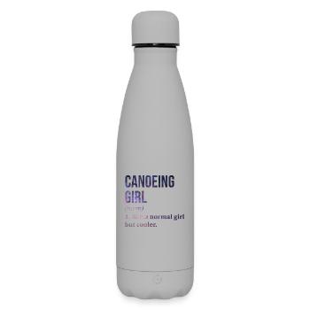 Canoeing - Matte Insulated Water Bottle 500 ml - grey - Front