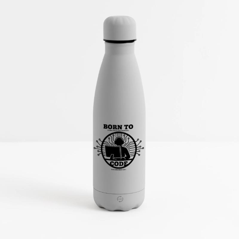Coder Born to Code Programmer Matte Insulated Water Bottle 500 ml