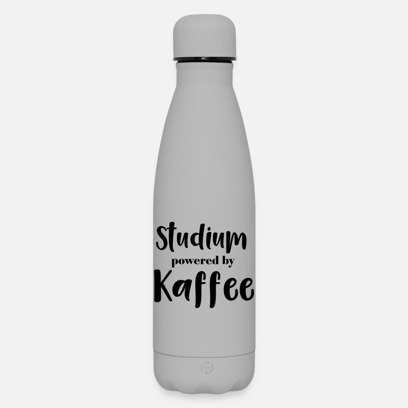 Studium powered by Kaffee - Matte Panorama Thermosflasche 500 ml - Grau