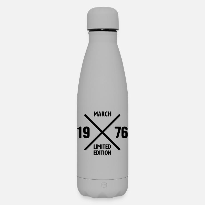 Édition limitée cadeau d’anniversaire de mars 1976 - Bouteille isotherme SOFT TOUCH 500 ml - gris