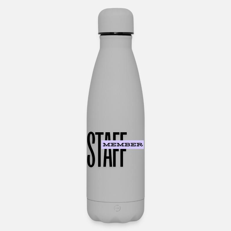 STAFF Member - Team Personal - ORGA - Mitarbeiter - Matte Thermosflasche 500 ml - Grau