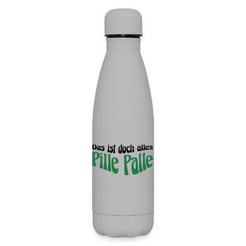 Pille Palle - Matte Thermosflasche 500 ml - Grau - Vorne