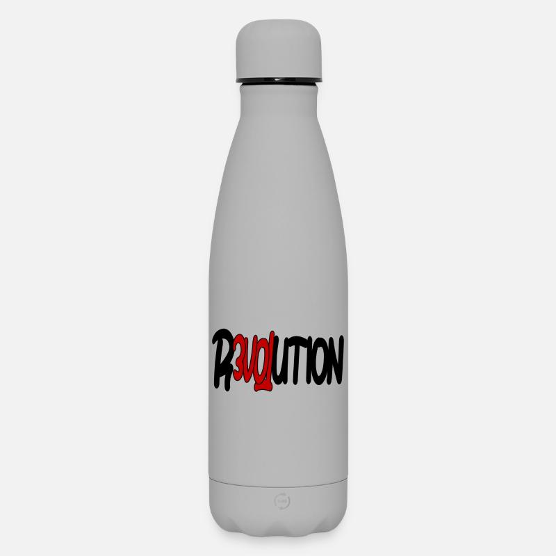 Révolution - Amour - Bouteille isotherme SOFT TOUCH 500 ml - gris